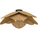 Willa 4 Light 30 inch Matte Black Semi-Flush Mount Ceiling Light, Extra Large