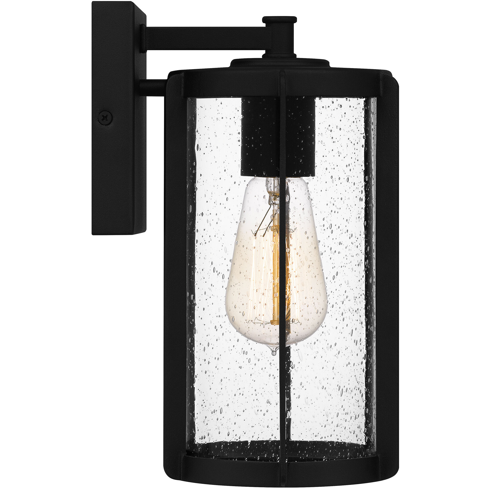 Hazel 1 Light 10.25 inch Earth Black Outdoor Wall Lantern 