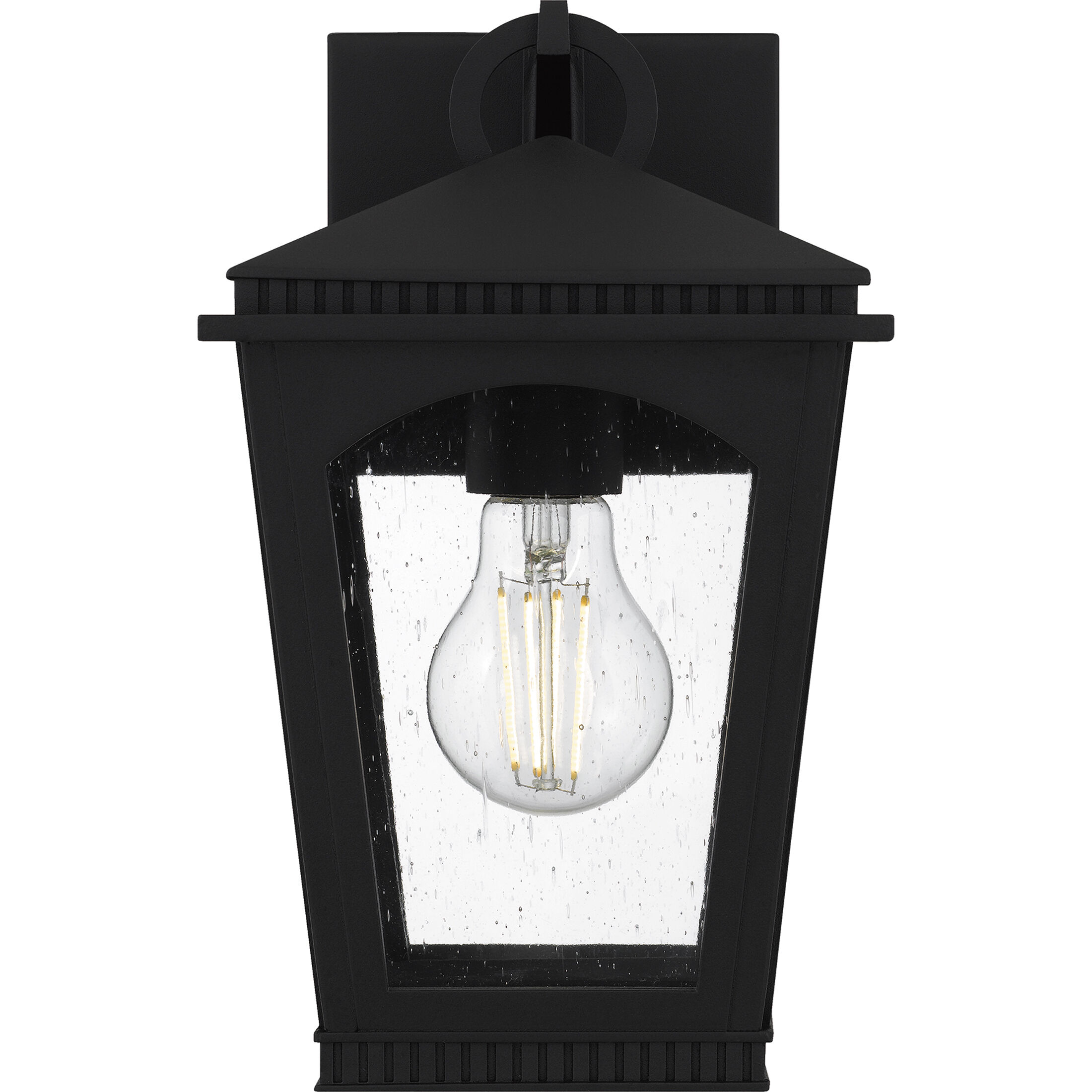 Huck 1 Light 10.5 inch Earth Black Outdoor Wall Lantern, Small