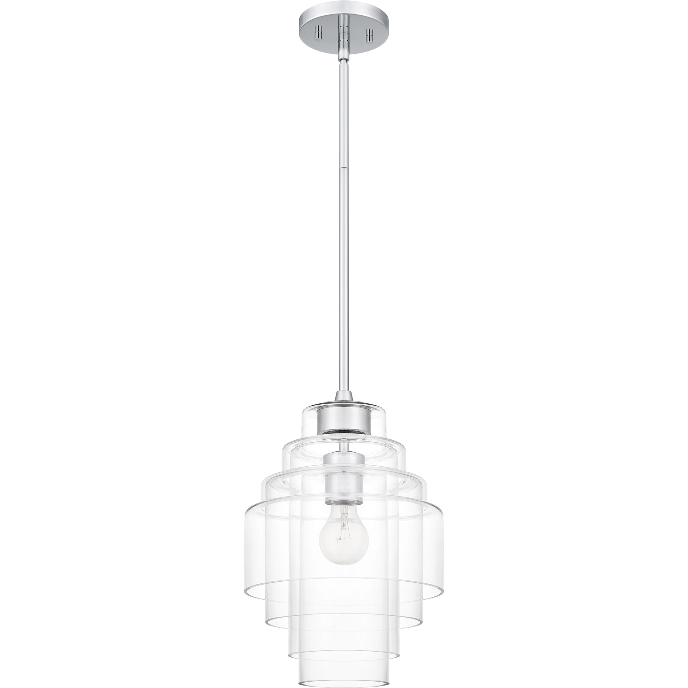 Driscoll 1 Light 10 inch Polished Chrome Mini Pendant Ceiling Light