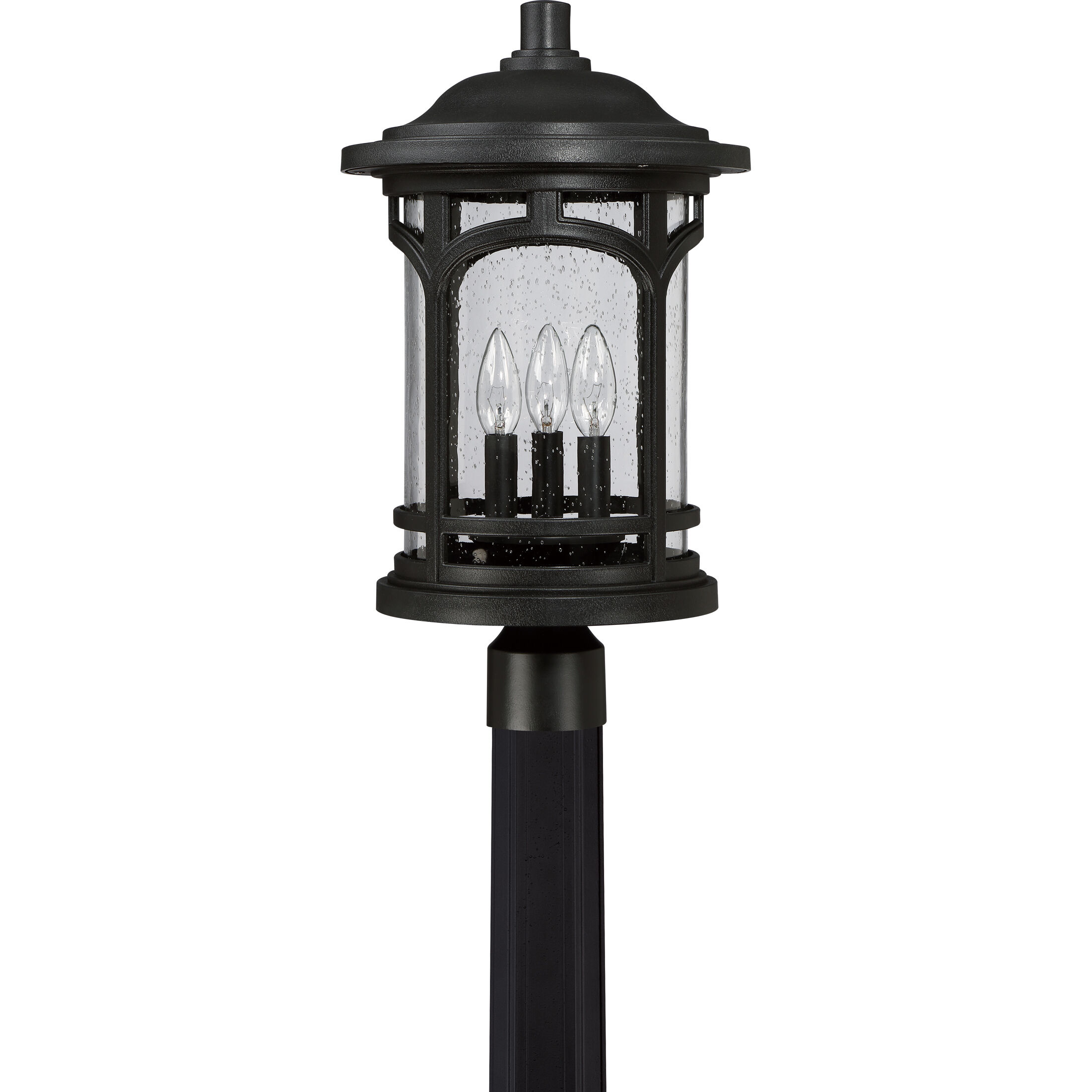 Marblehead 3 Light 19 inch Mystic Black Outdoor Post Lantern
