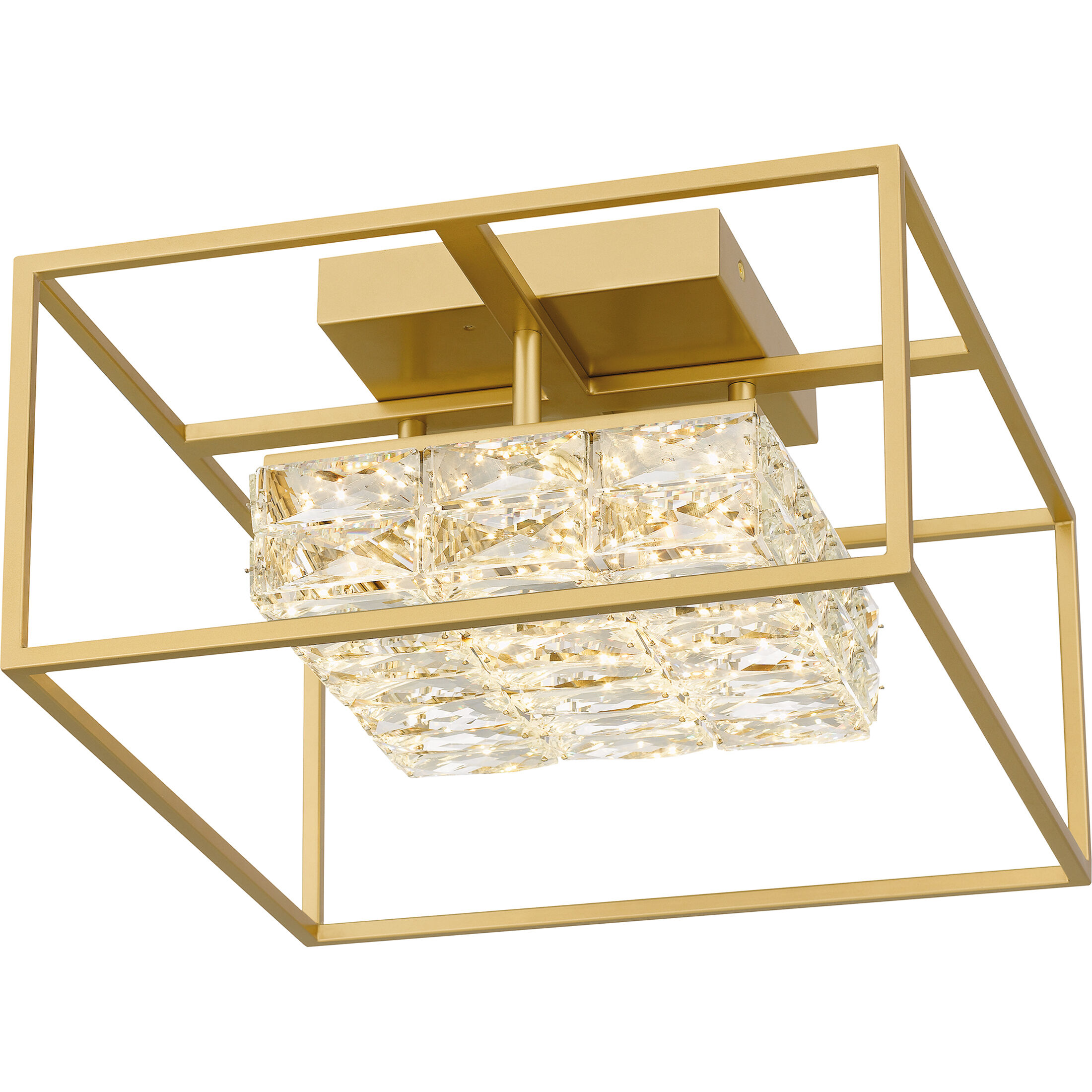 【一部予約販売中】 inch 16 LED Dazzle PCDZ1716SGD Quoizel Soft Semi-Flush Gold ヘアブラシ・コーム