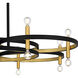 Winsland 16 Light 50 inch Matte Black Chandelier Ceiling Light
