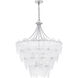Lilestone 7 Light 28 inch Silver Leaf Pendant Ceiling Light, Large