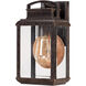 Byron 1 Light 12 inch Imperial Bronze Outdoor Wall Lantern
