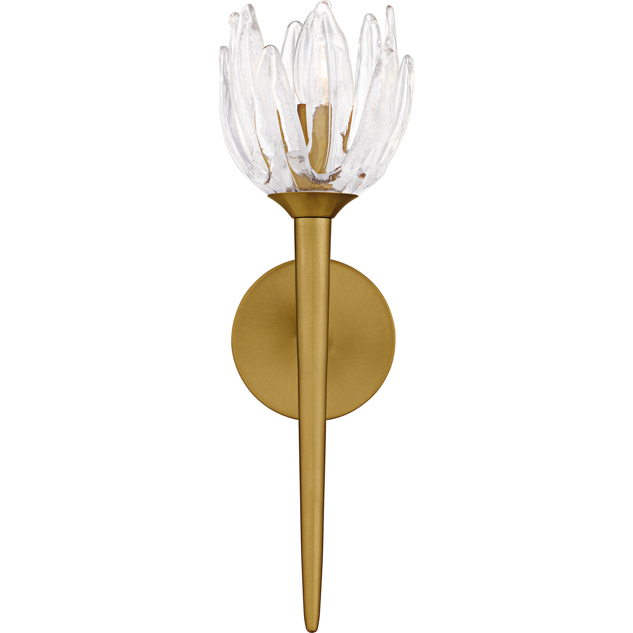 Shea Wall Sconce Wall Light in Brushed Gold, Small