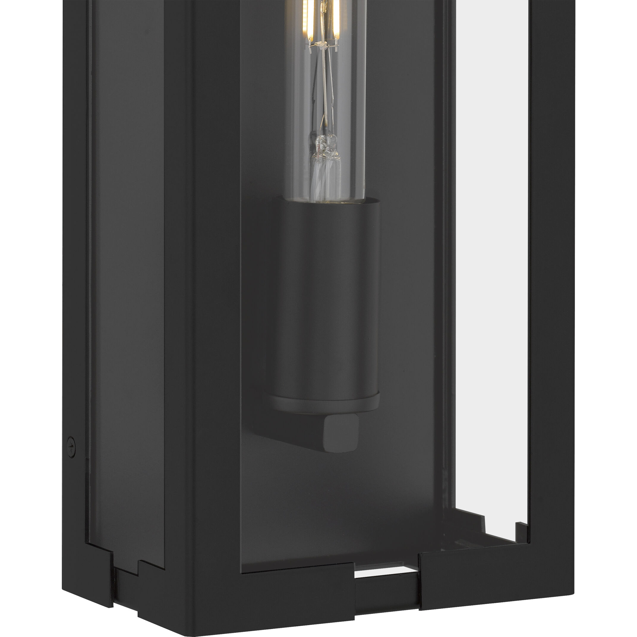 Young 1 Light 14 inch Matte Black Outdoor Wall Lantern