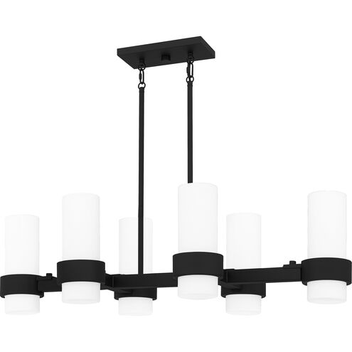Kimora 6 Light 36 inch Matte Black Island Light Ceiling Light, Medium