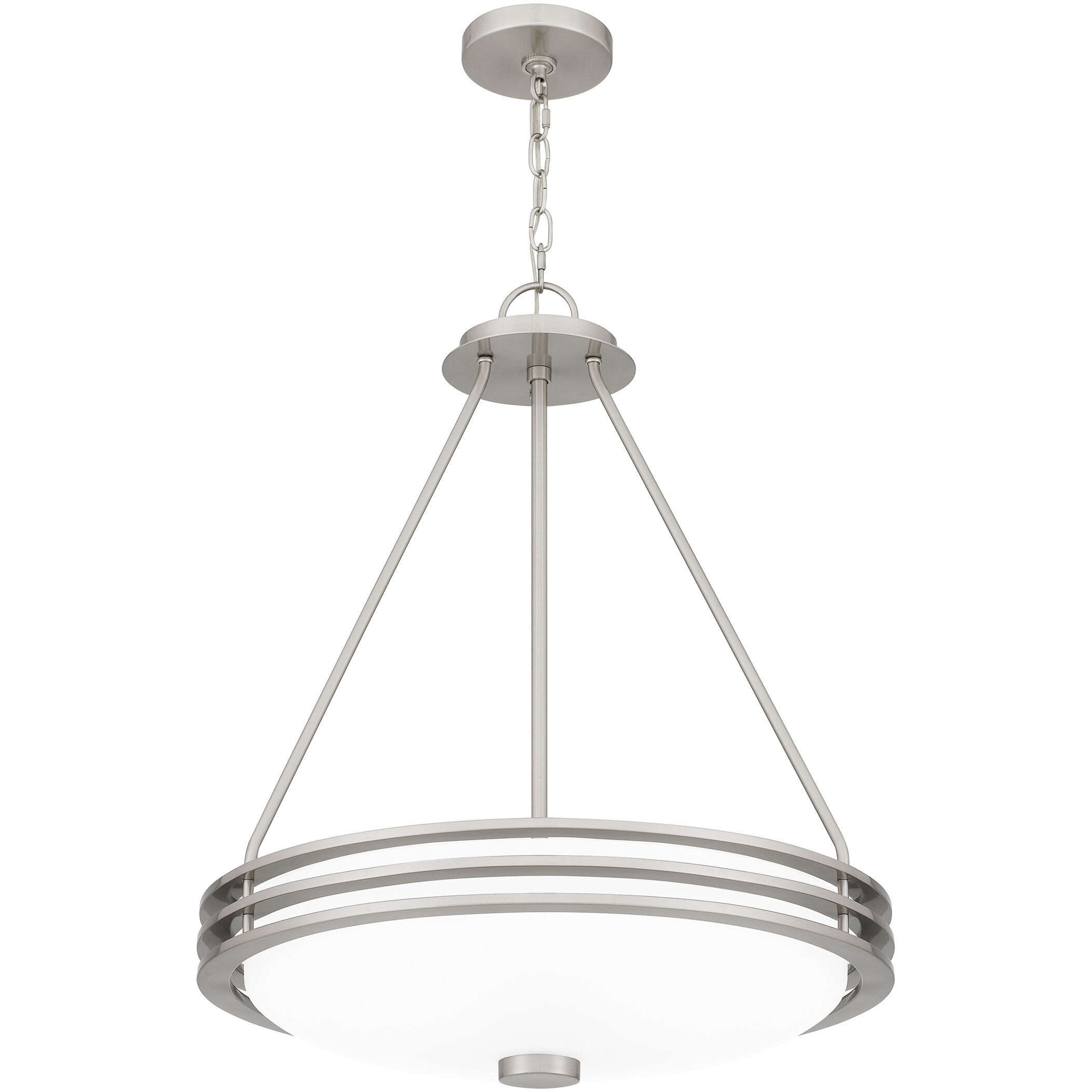 Emile 4 Light 20.25 inch Brushed Nickel Pendant Ceiling Light