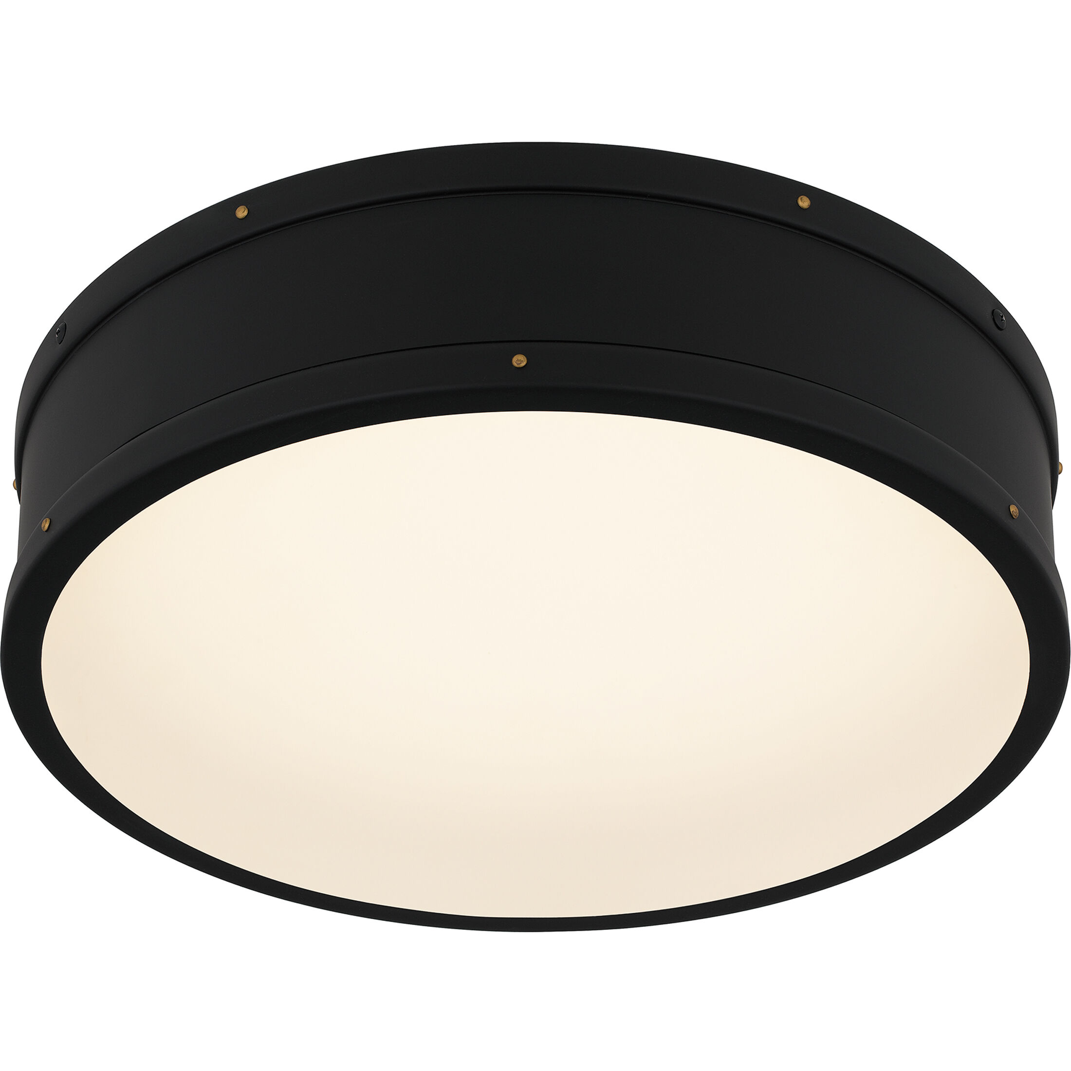 Ahoy LED 16 inch Matte Black Flush Mount Ceiling Light, Medium