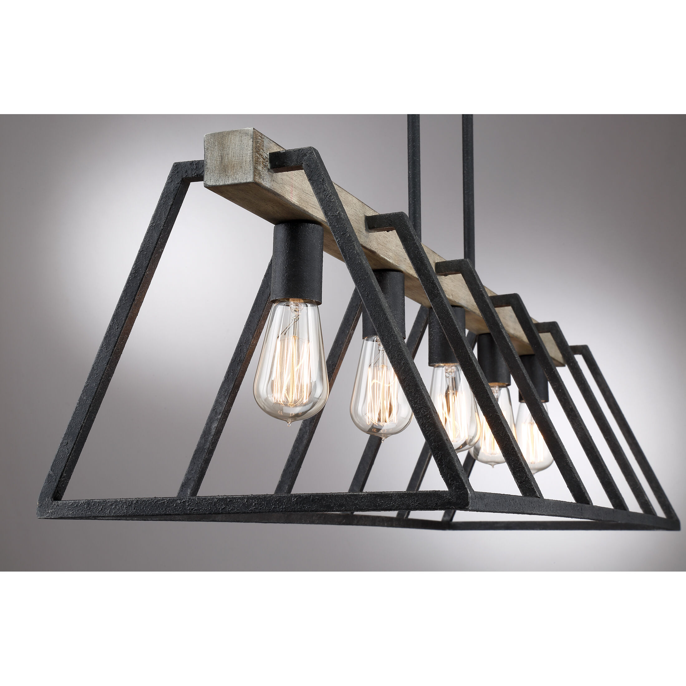 Quoizel BRT542GK Brockton 5 Light 42 inch Grey Ash Island Quoizel BRT542GK Brockton 5 Light 42 inch Grey Ash Island
