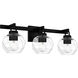 Celina 3 Light 24 inch Matte Black Bath Light Wall Light, Large