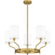 Parkington 5 Light 25.75 inch Aged Brass Chandelier Ceiling Light