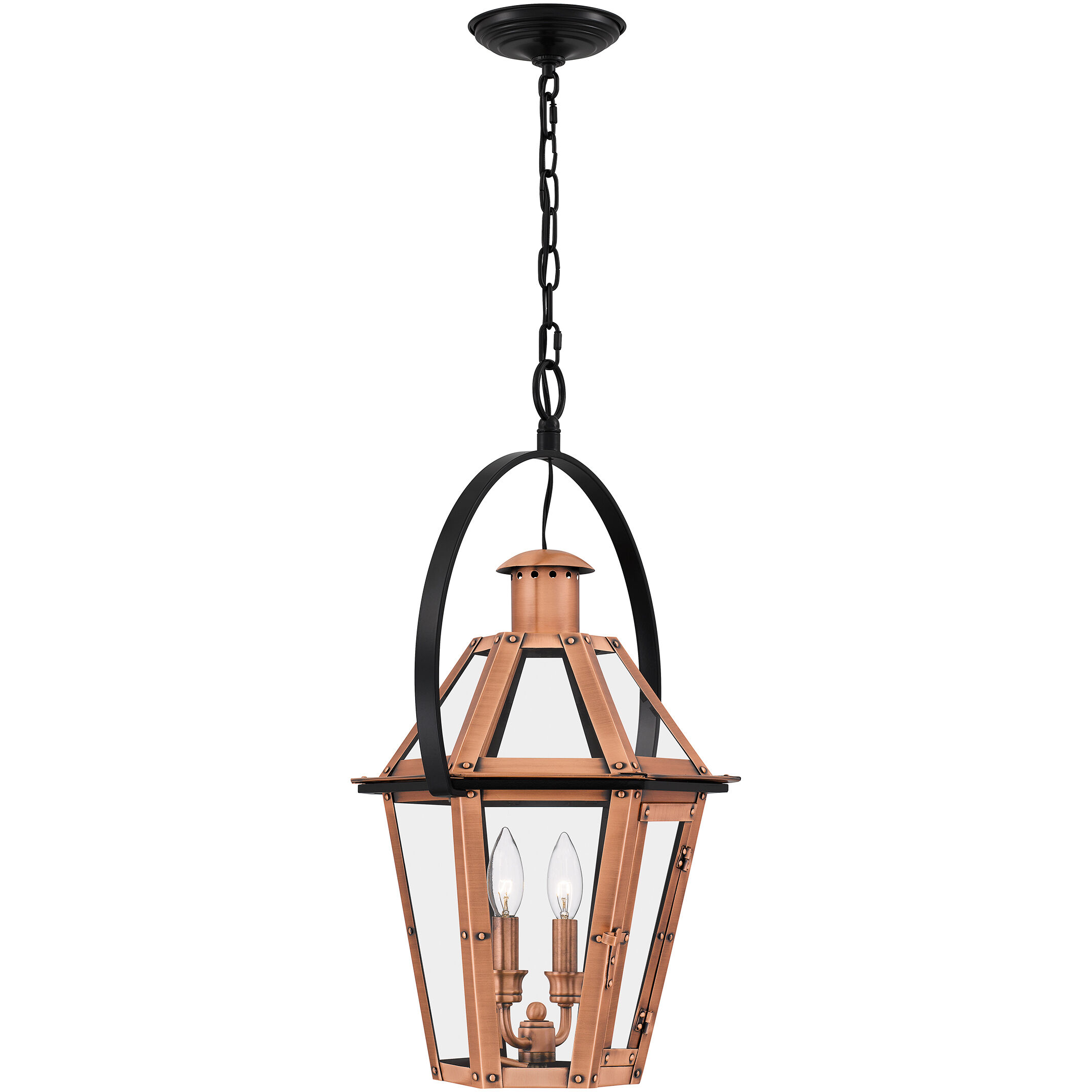 Quoizel BURD1916AC Burdett 2 Light 16 inch Aged Copper Quoizel BURD1916AC Burdett 2 Light 16 inch Aged Copper