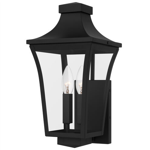 Quentin 2 Light 16.25 inch Earth Black Outdoor Wall Lantern, Medium