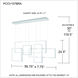 Canvas LED 57 inch Brushed Aluminum Island Light Ceiling Light