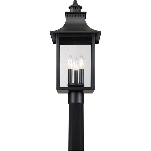 Chancellor 3 Light 22 inch Mystic Black Outdoor Post Lantern