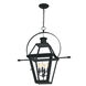Rue De Royal 4 Light 27.5 inch Earth Black Outdoor Hanging Lantern, Extra Large