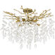 Isobel 8 Light 26 inch Brushed Gold Semi-Flush Mount Ceiling Light