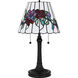 Aurora 23.25 inch 75.00 watt Matte Black Table Lamp Portable Light, Small
