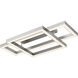 Lawless LED 36 inch Painted Brushed Nickel Semi-Flush Mount Ceiling Light, Extra Large
