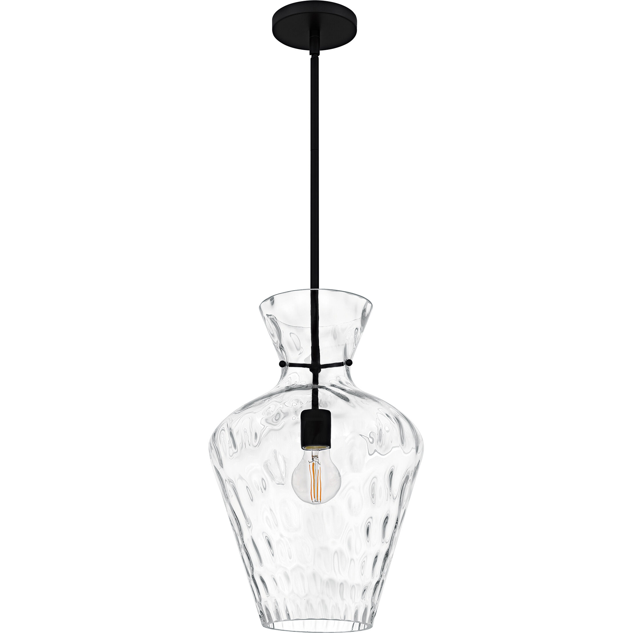 Hollis 1 Light 12 inch Matte Black Pendant Ceiling Light