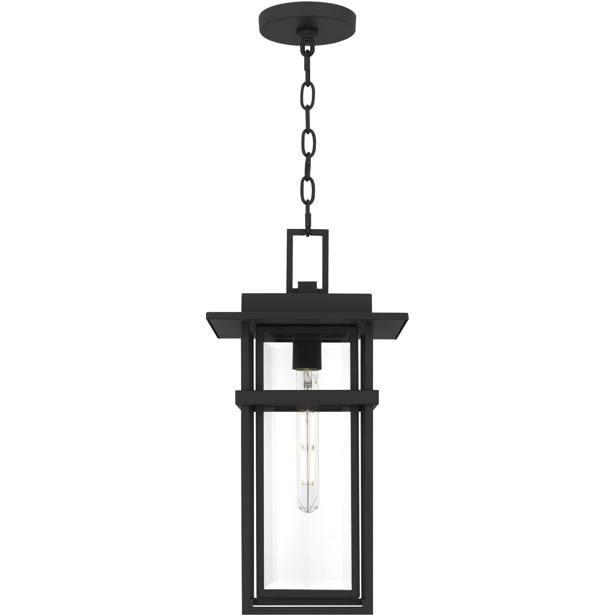 Morgan 1 Light 10 inch Earth Black Outdoor Hanging Lantern