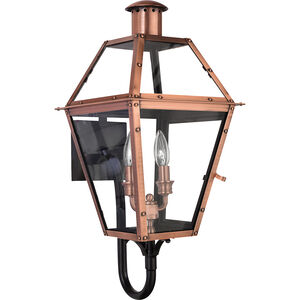 Rue De Royal 2 Light 24 inch Aged Copper Outdoor Wall Lantern