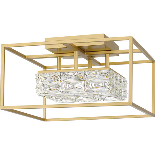 Dazzle LED 16 inch Soft Gold Semi-Flush Mount Ceiling Light