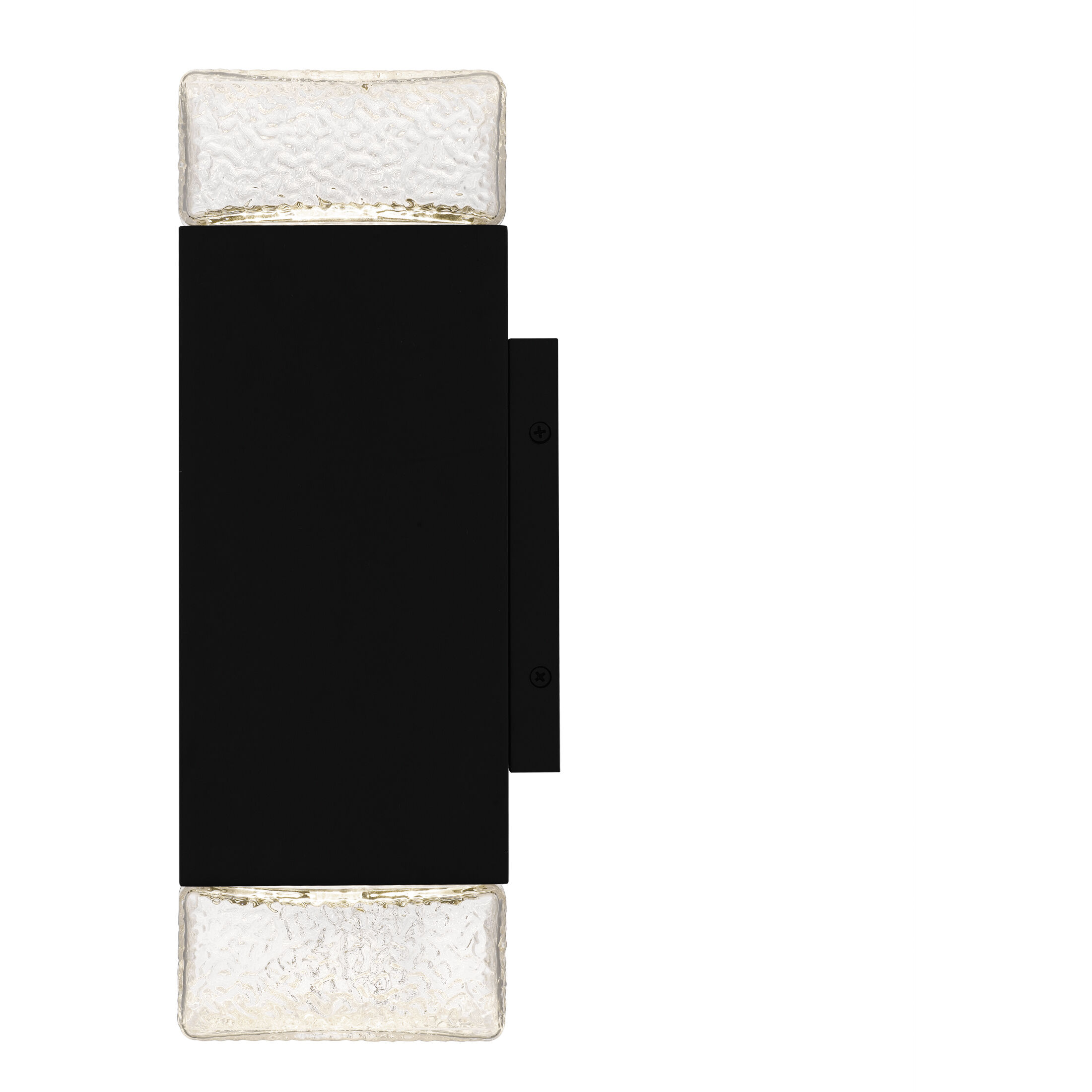 Saxton LED 14 inch Matte Black Outdoor Wall Lantern, Medium