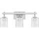 Brenthouse 3 Light 22.5 inch Brushed Nickel Bath Light Wall Light, Large