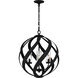 Blacksmith 4 Light 19.5 inch Earth Black Outdoor Pendant