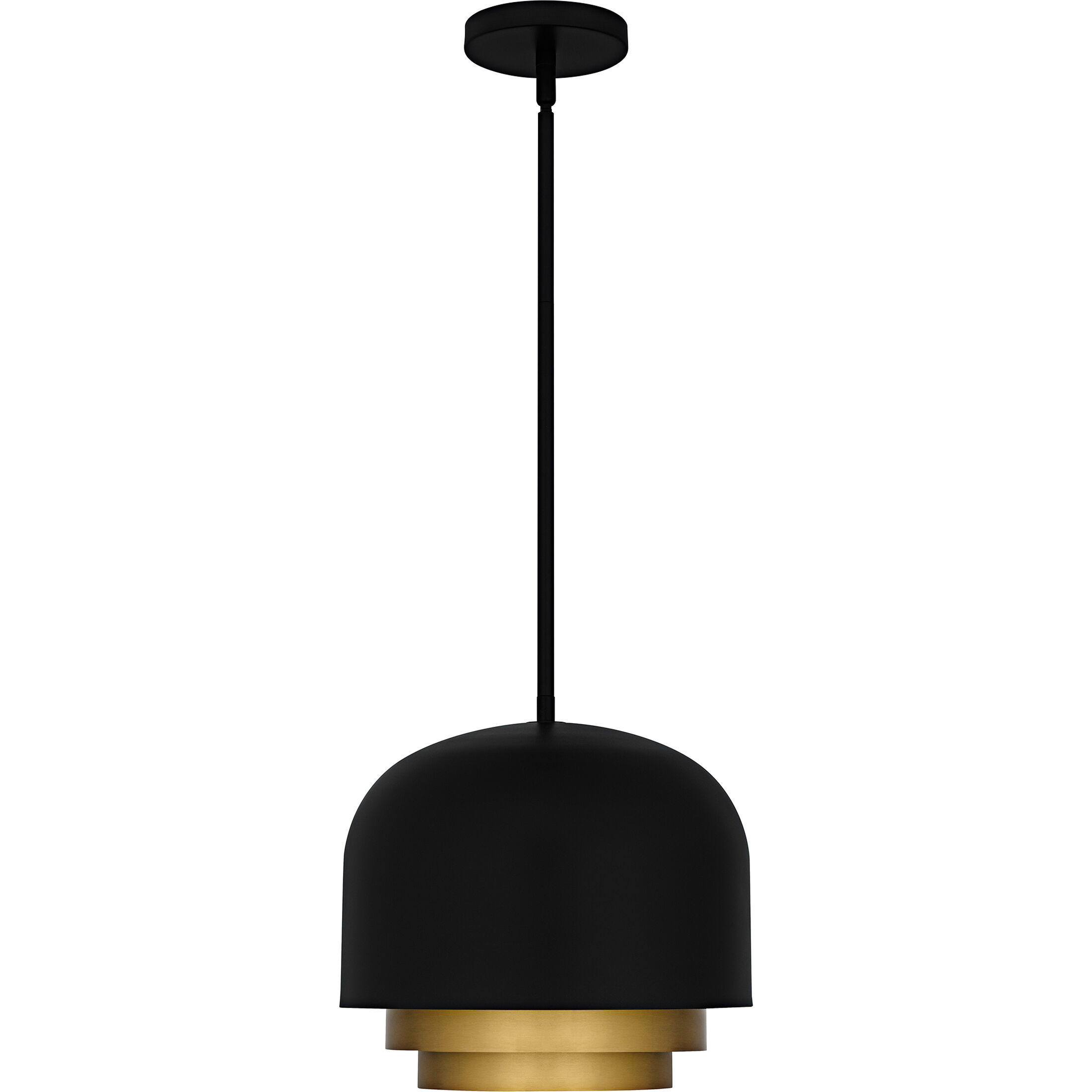 Frankie 3 Light 12 inch Matte Black Pendant Ceiling Light