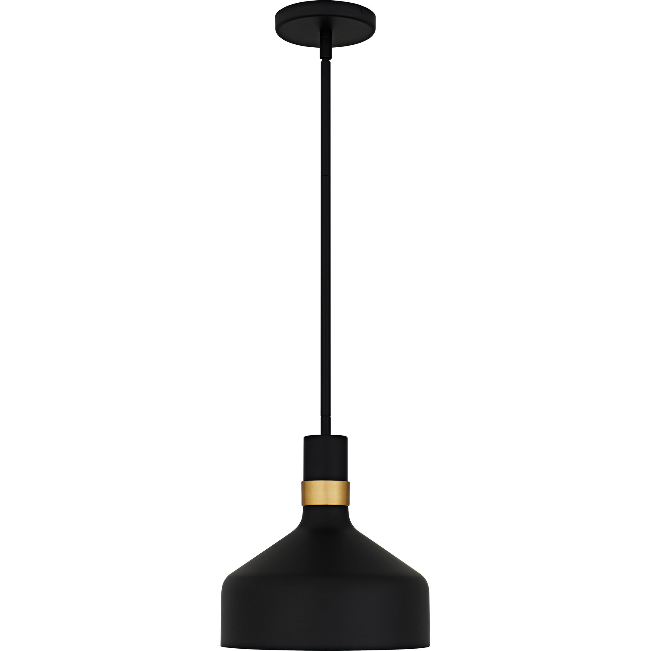 Arbor 1 Light 10 inch Matte Black Mini Pendant Ceiling Light, Small