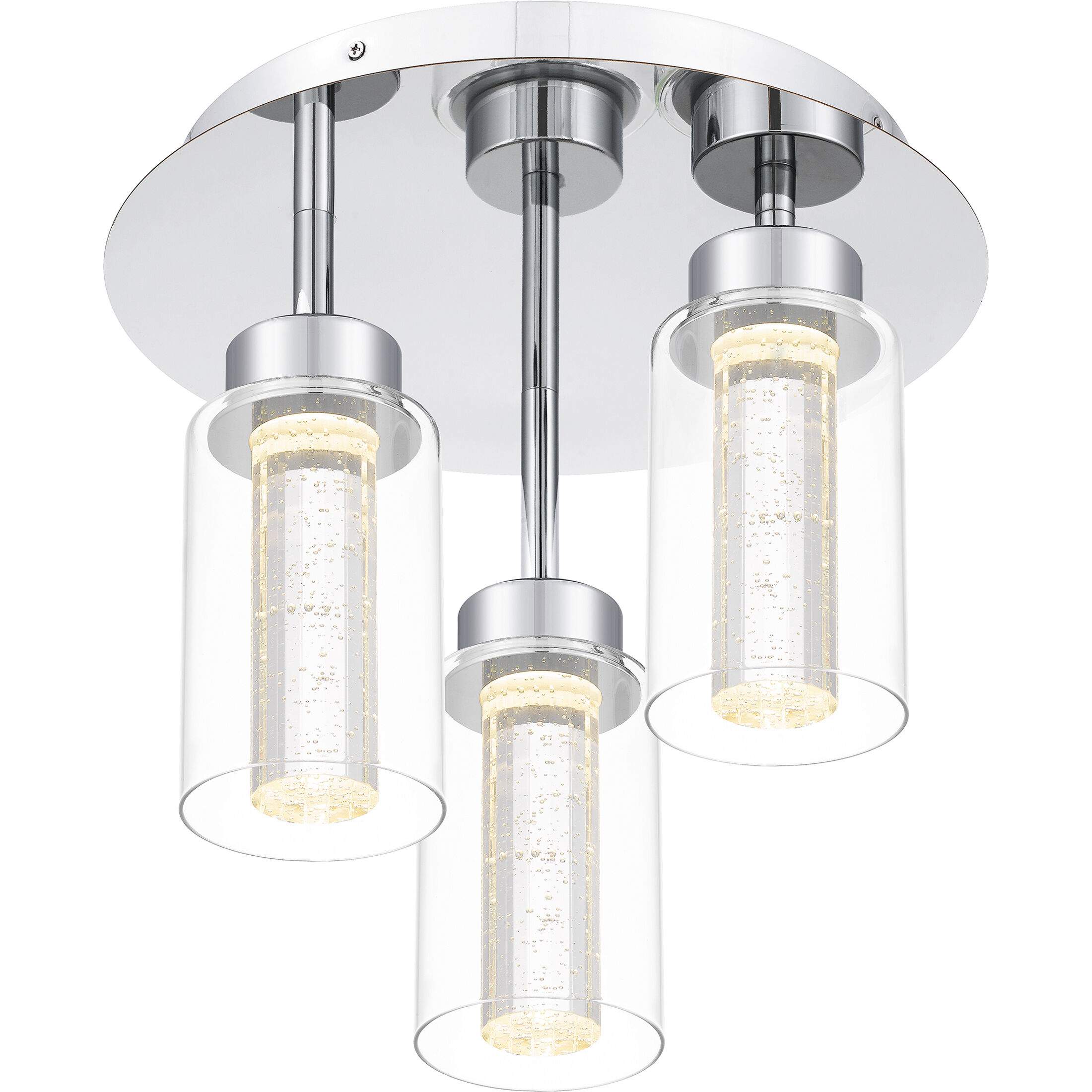 Jade LED 14 inch Polished Chrome Flush Mount Ceiling Light