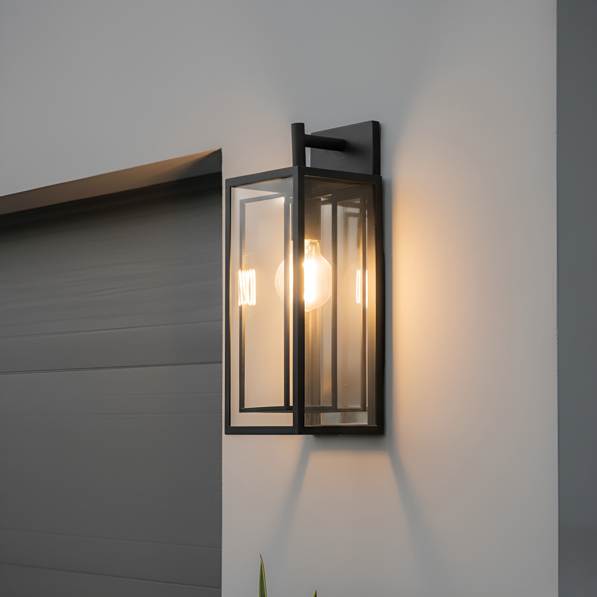 Jayce 1 Light 14.5 inch Matte Black Outdoor Wall Lantern