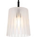Gray 1 Light 10 inch Matte Black Mini Pendant Ceiling Light, Small