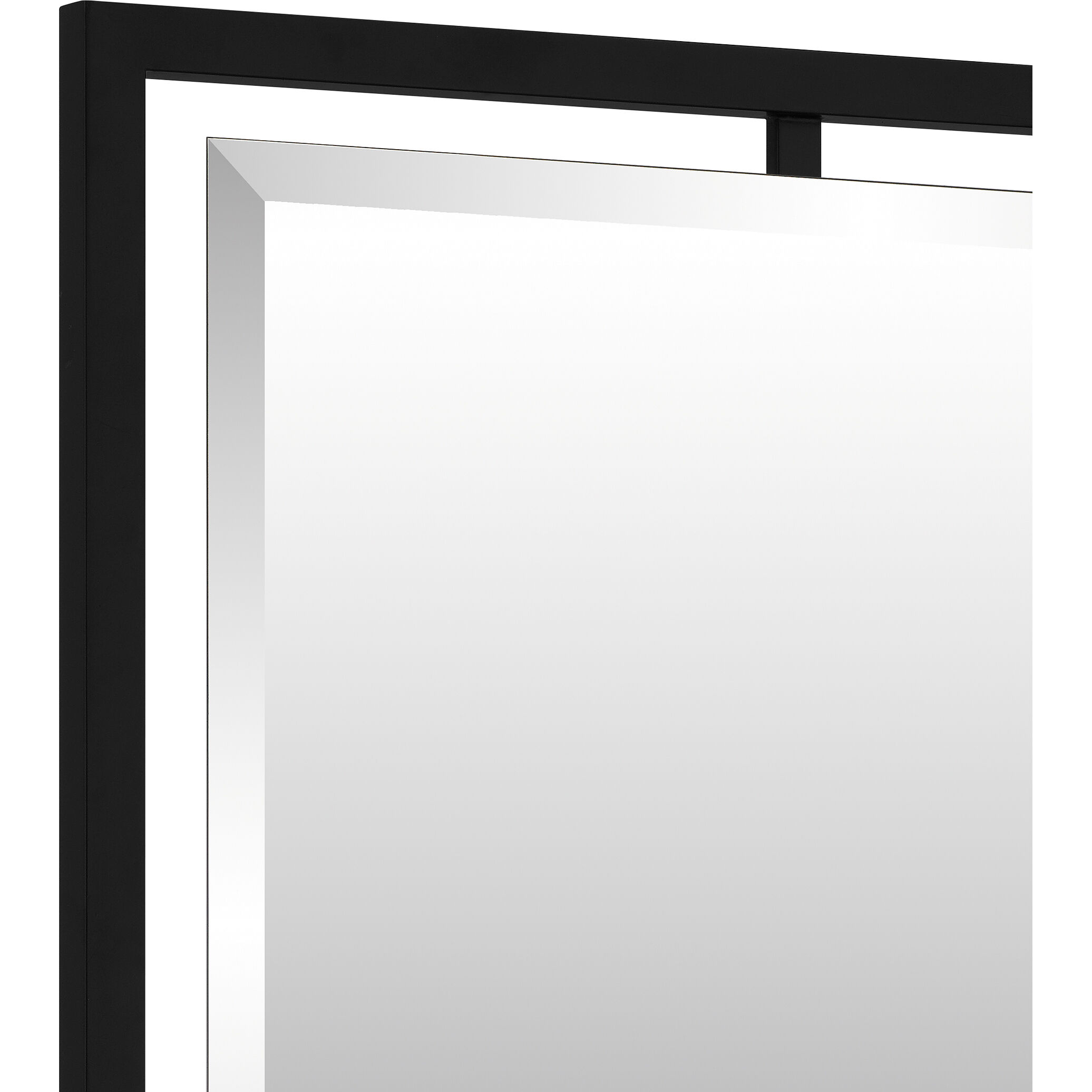 Marcos 32 X 24 inch Matte Black Mirror