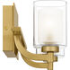 Kolt 2 Light 13 inch Brushed Gold Bath Light Wall Light, Medium