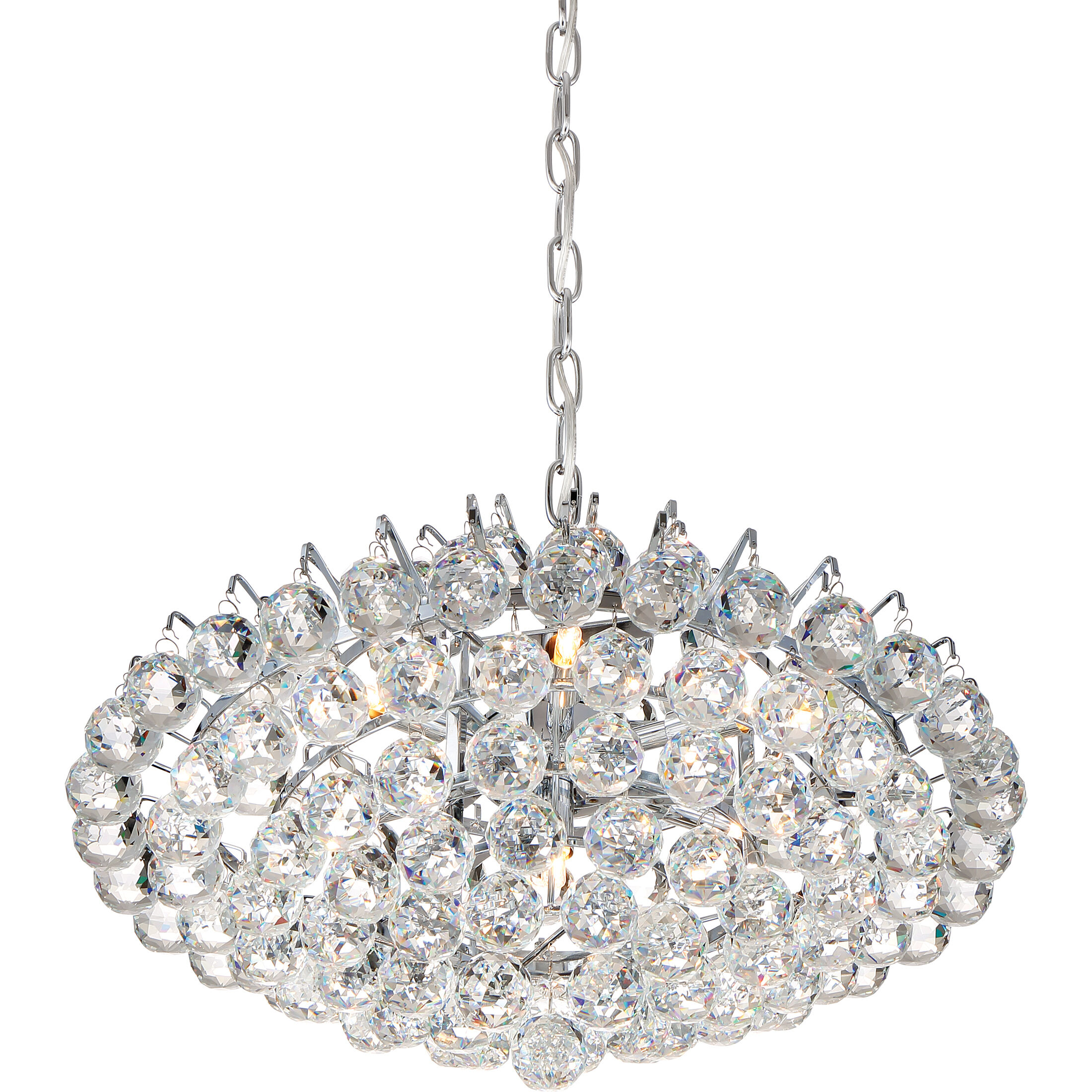 Bordeaux 7 Light 20 inch Polished Chrome Pendant Ceiling Light