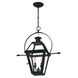 Rue De Royal 2 Light 21.25 inch Earth Black Outdoor Hanging Lantern, Large