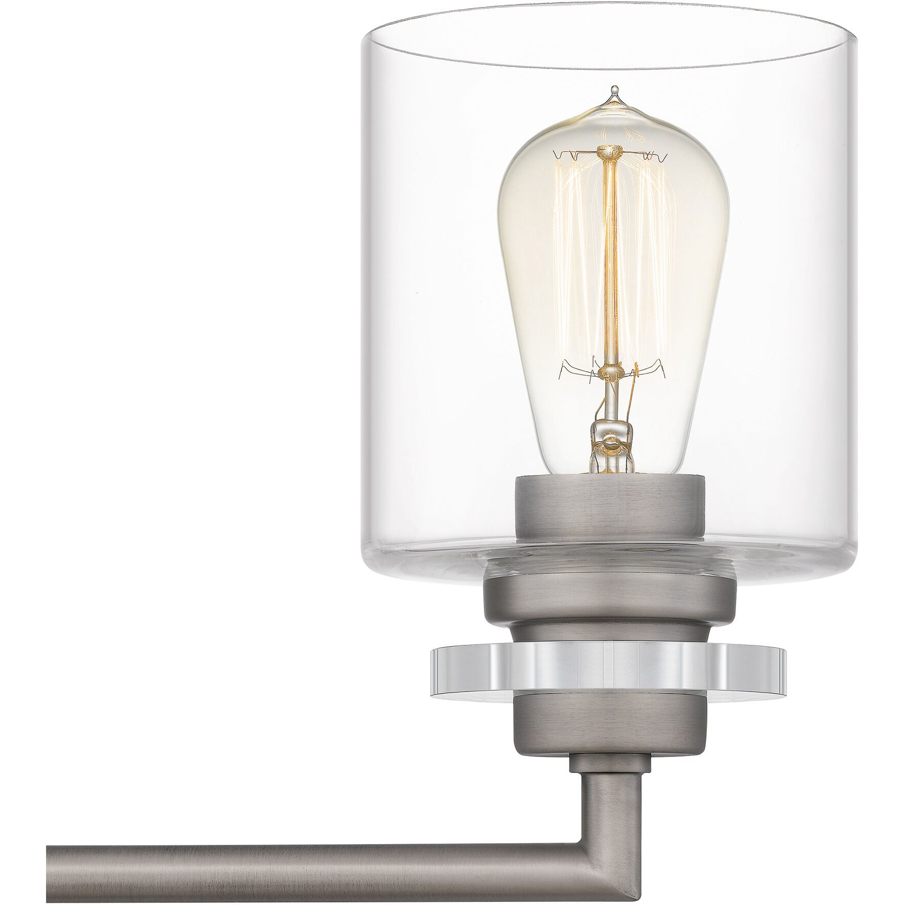 Jaspar 4 Light 31 inch Antique Nickel Bath Light Wall Light