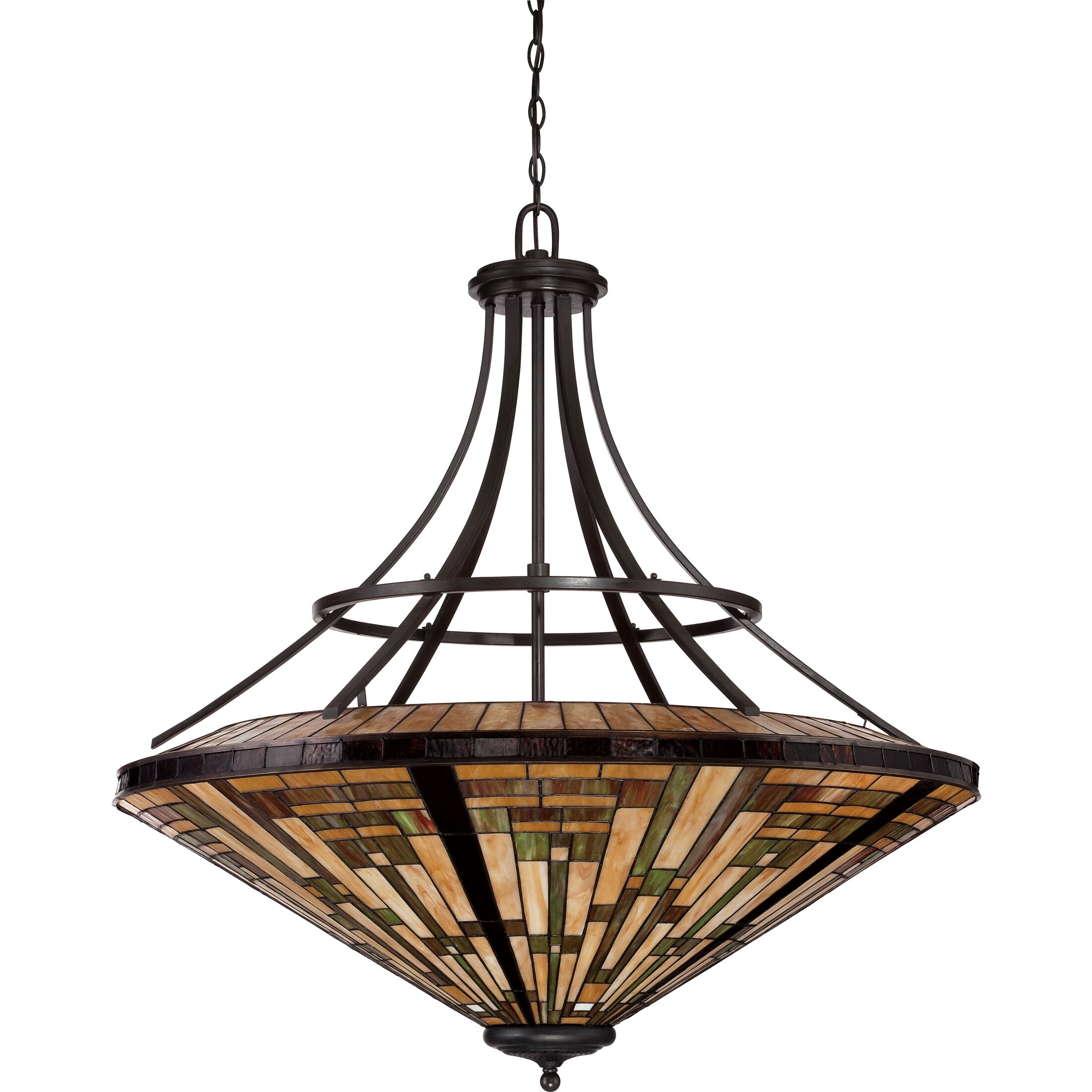 Stephen 8 Light 40 inch Vintage Bronze Foyer Pendant Ceiling Light, Naturals