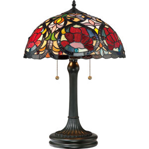 Larissa 23 inch 75 watt Vintage Bronze Table Lamp Portable Light, Naturals 