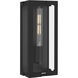 Young 1 Light 14 inch Matte Black Outdoor Wall Lantern