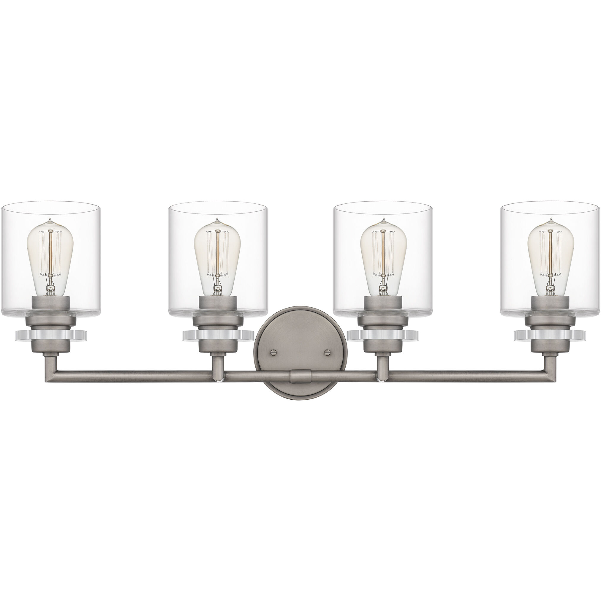 Jaspar 4 Light 31 inch Antique Nickel Bath Light Wall Light