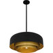 Frankie 4 Light 22 inch Matte Black Pendant Ceiling Light, Large