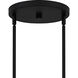 Viscount 6 Light 28 inch Matte Black Chandelier Ceiling Light