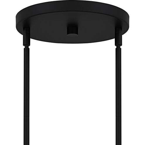 Viscount 6 Light 28 inch Matte Black Chandelier Ceiling Light