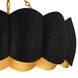 Santana 4 Light 19.25 inch Matte Black Semi-Flush Mount Ceiling Light, Large